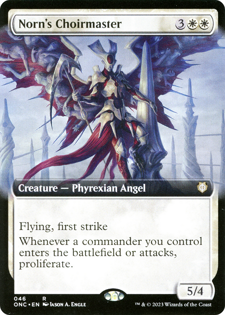 Image of Norn's Choirmaster (Extended Art) (ONC-046) - Phyrexia: All Will Be One Commander: (Extended Art)