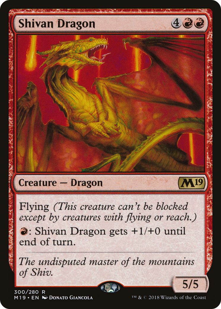 Image of Shivan Dragon (M19-300) - Core Set 2019