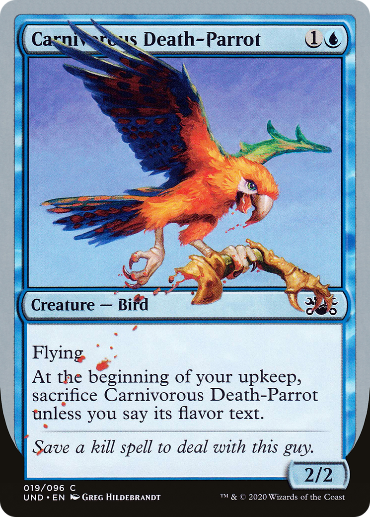 Image of Carnivorous Death-Parrot (UND-019) - Unsanctioned