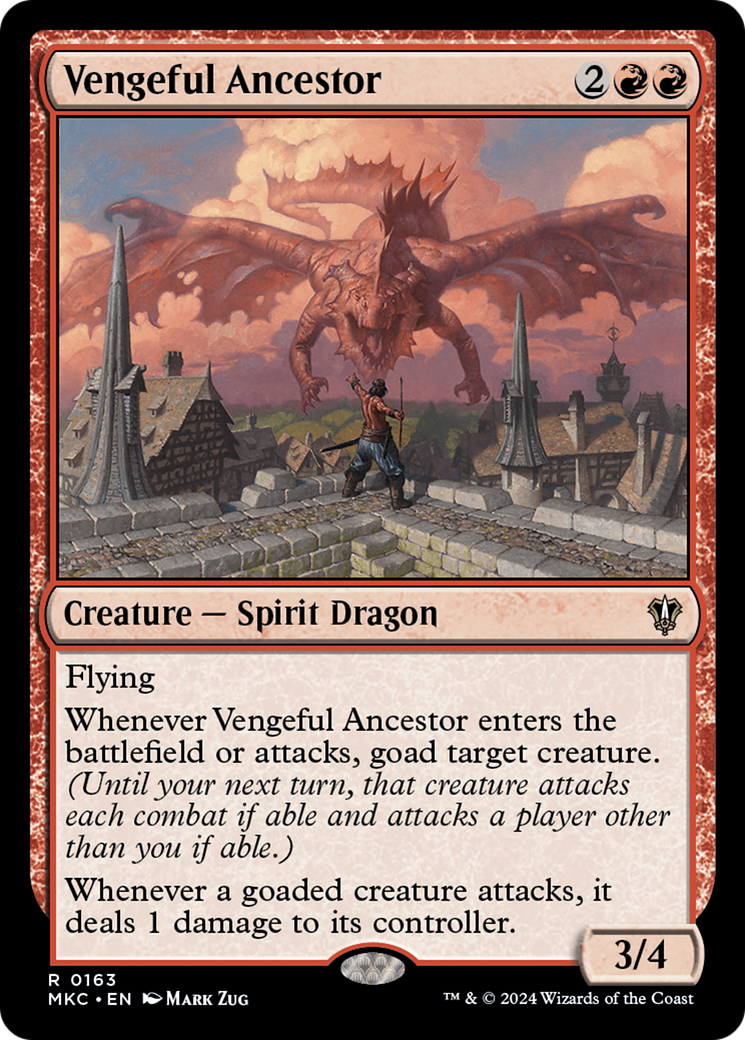 Image of Vengeful Ancestor (MKC-163) - Murders at Karlov Manor Commander