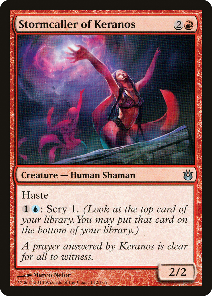 Image of Stormcaller of Keranos (BNG-112) - Born of the Gods Foil