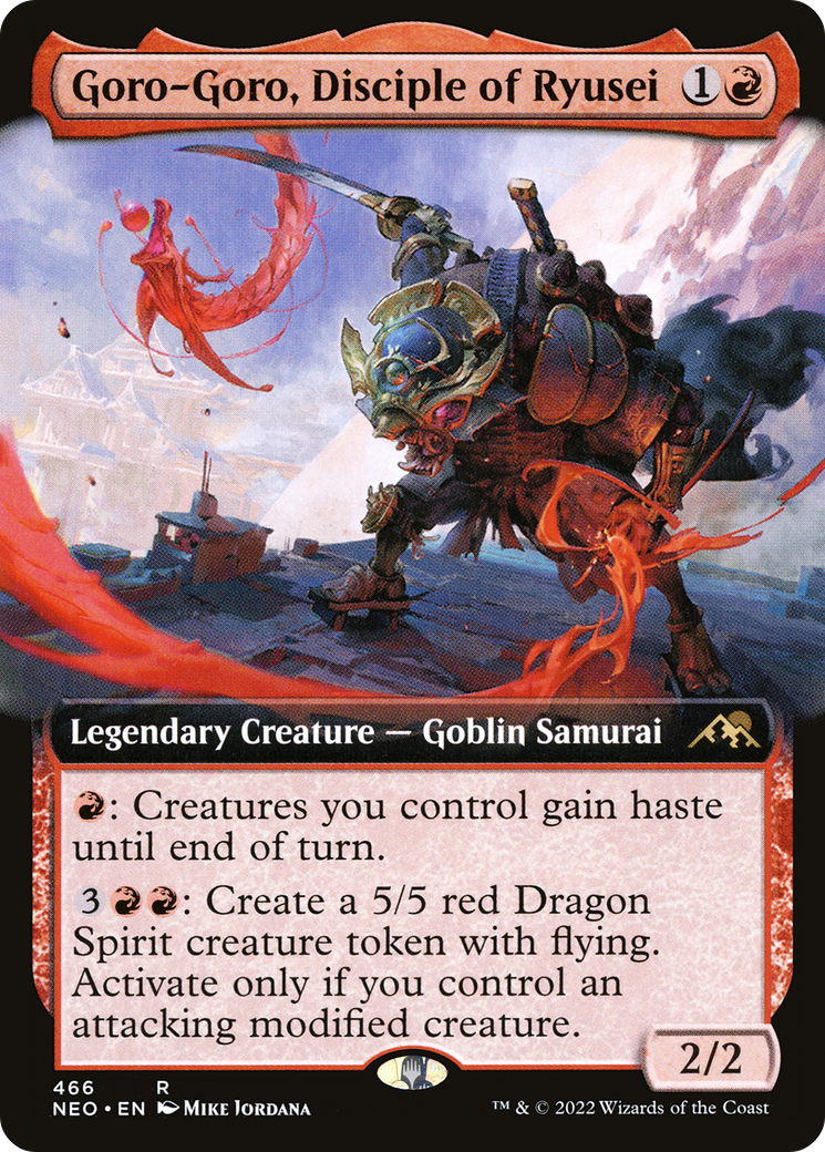 Image of Goro-Goro, Disciple of Ryusei (Extended Art) (NEO-466) - Kamigawa: Neon Dynasty: (Extended Art)