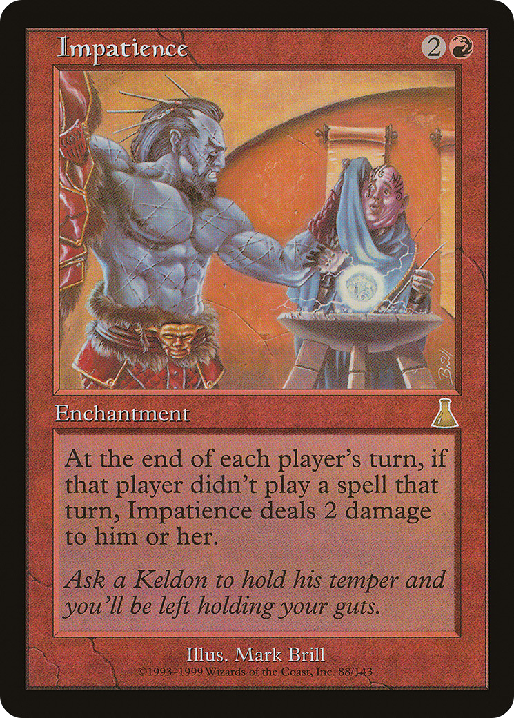 Image of Impatience (UDS-088) - Urza's Destiny Foil