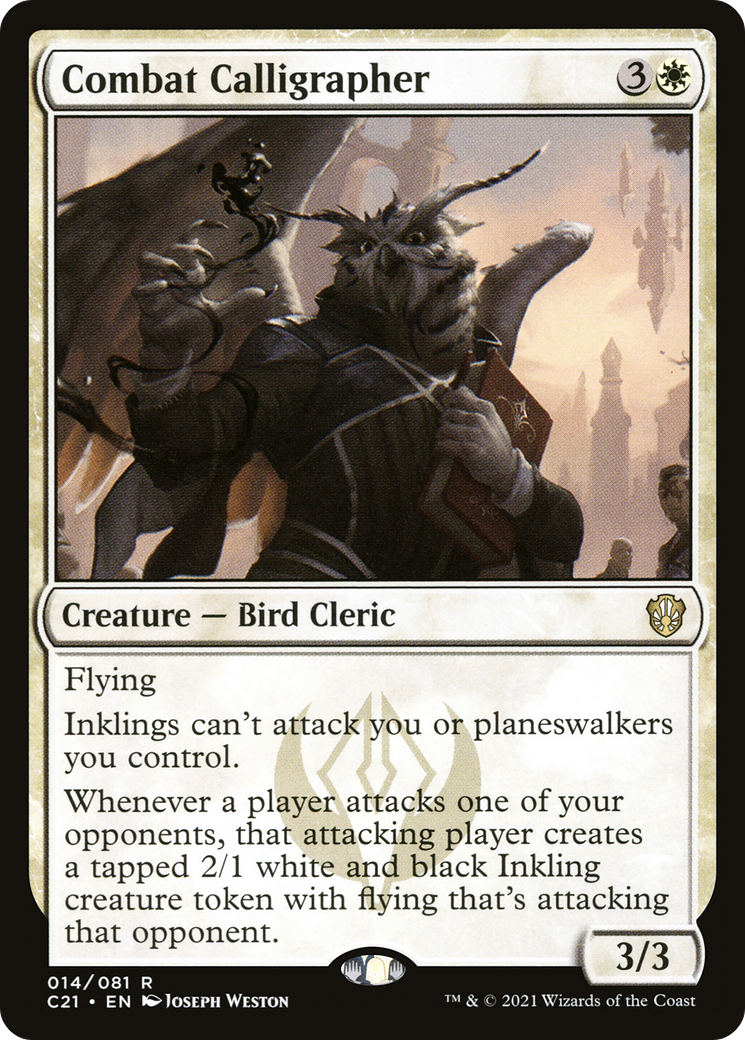 Image of Combat Calligrapher (C21-014) - Commander 2021