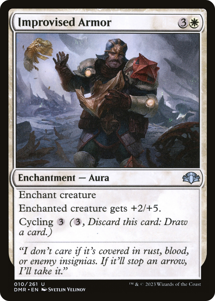 Image of Improvised Armor (DMR-010) - Dominaria Remastered