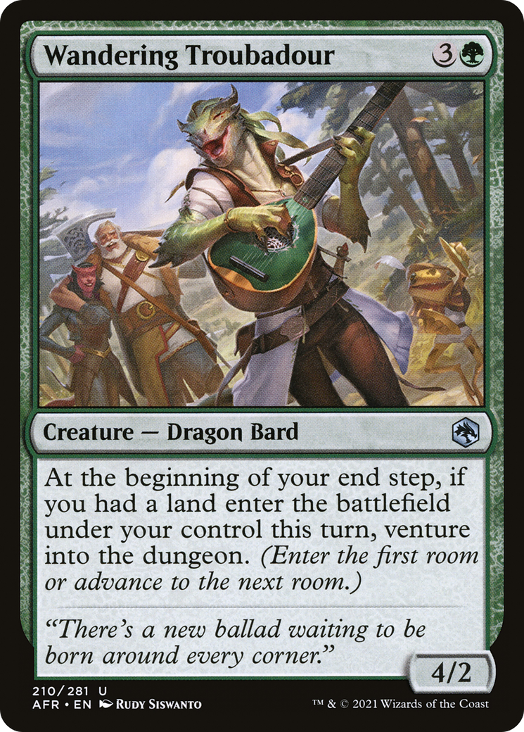 Image of Wandering Troubadour (AFR-210) - Adventures in the Forgotten Realms