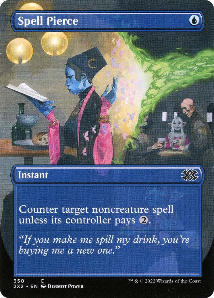 Image of Spell Pierce (Borderless) (2X2-350) - Double Masters 2022 (Borderless)