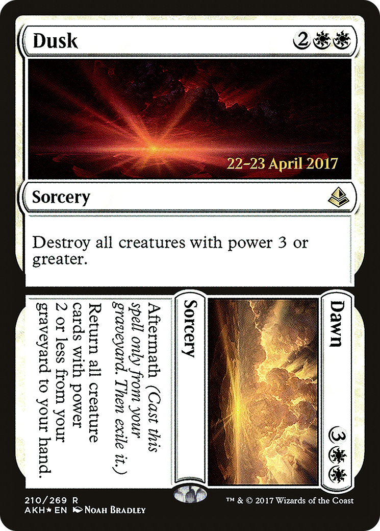 Image of Dusk // Dawn (PRE-210) - Amonkhet Promos Foil