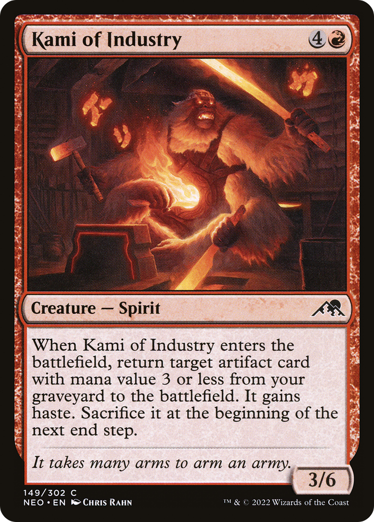 Image of Kami of Industry (NEO-149) - Kamigawa: Neon Dynasty Foil