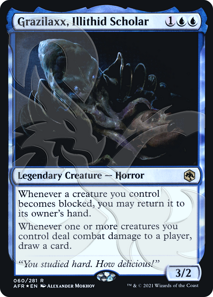 Image of Grazilaxx, Illithid Scholar (AFR&-060) - Adventures in the Forgotten Realms Promos Foil