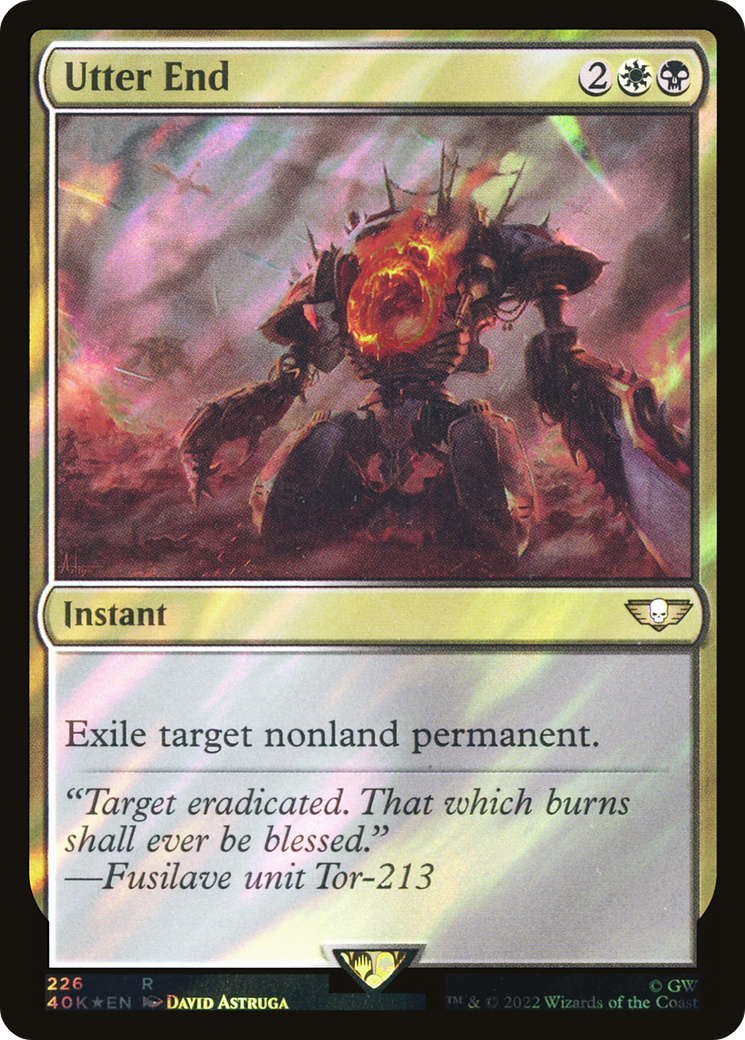 Image of Utter End (Surge Foil) (40K-226) - Warhammer 40,000 Commander Foil