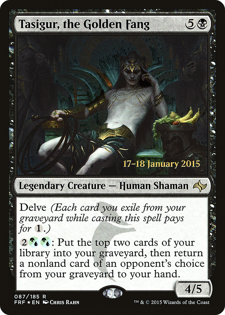 Image of Tasigur, the Golden Fang (PRE-087) - Fate Reforged Promos Foil