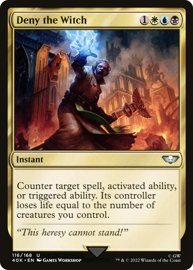 Image of Deny the Witch (40K-116) - Warhammer 40,000 Commander