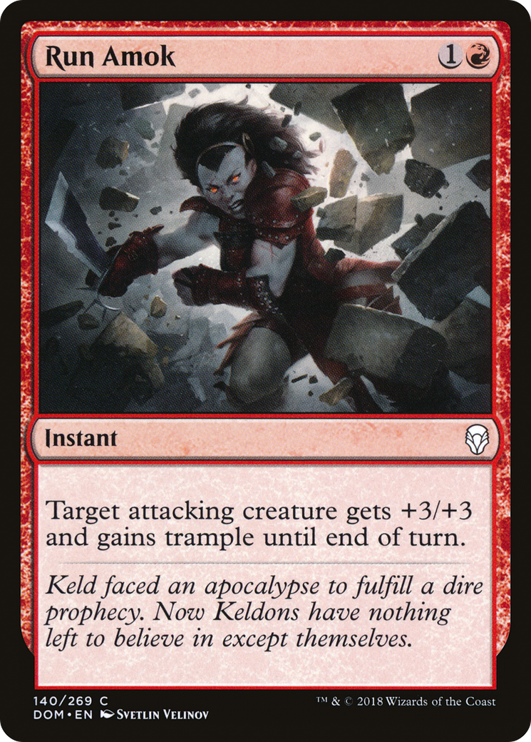 Image of Run Amok (DOM-140) - Dominaria