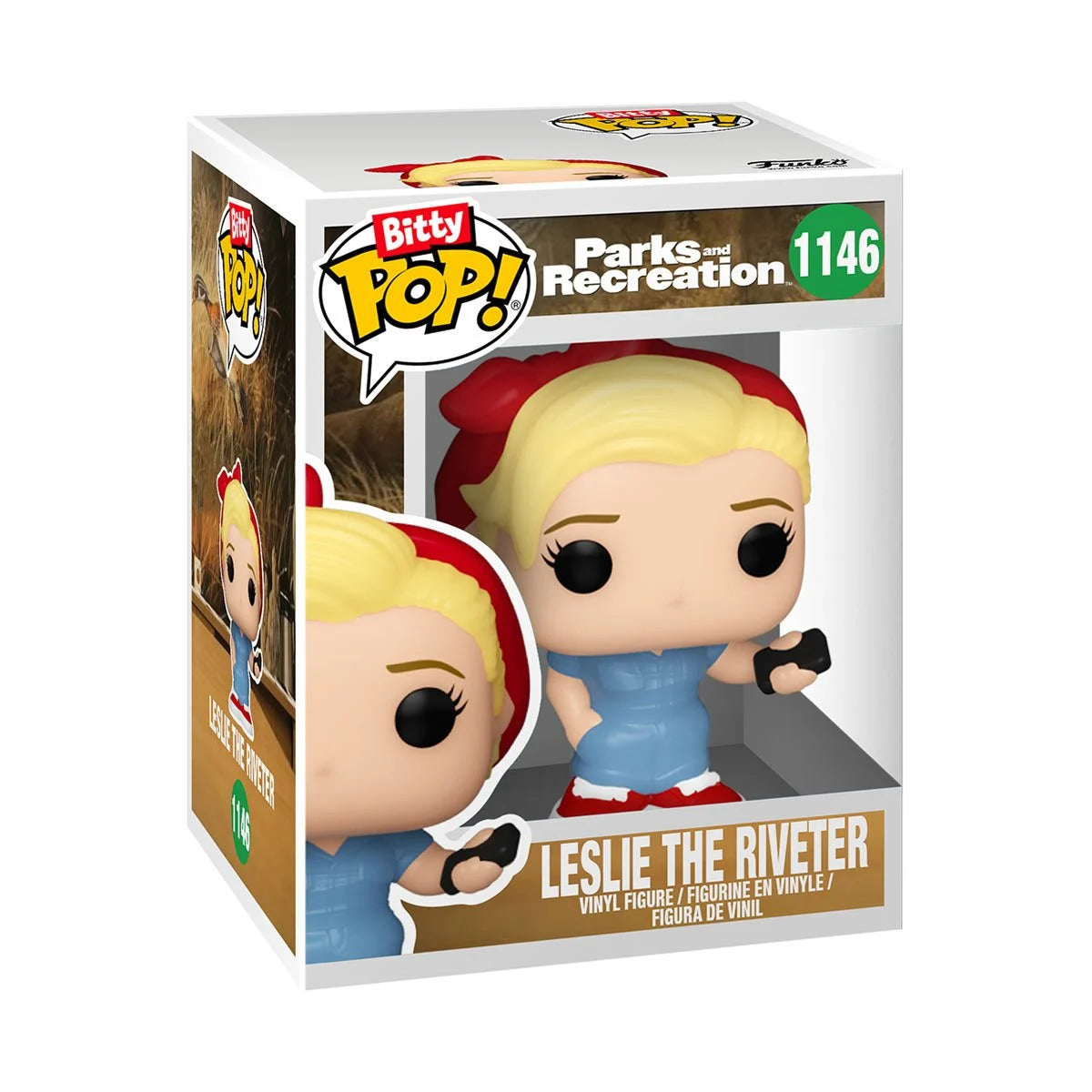 Image of Parks and Recreation Leslie the Riveter Funko Bitty Pop! Mini-Figure 4-Pack