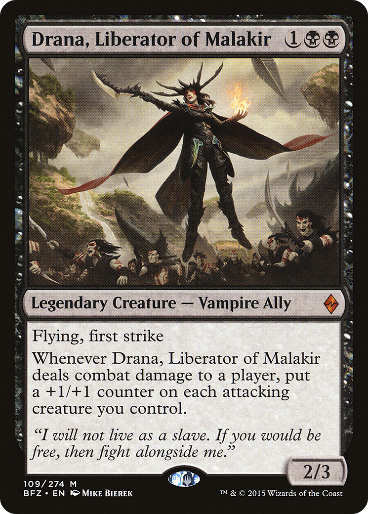 Image of Drana, Liberator of Malakir (BFZ-109) - Battle for Zendikar Foil