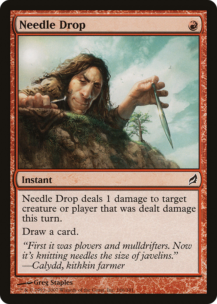 Image of Needle Drop (LRW-186) - Lorwyn Foil