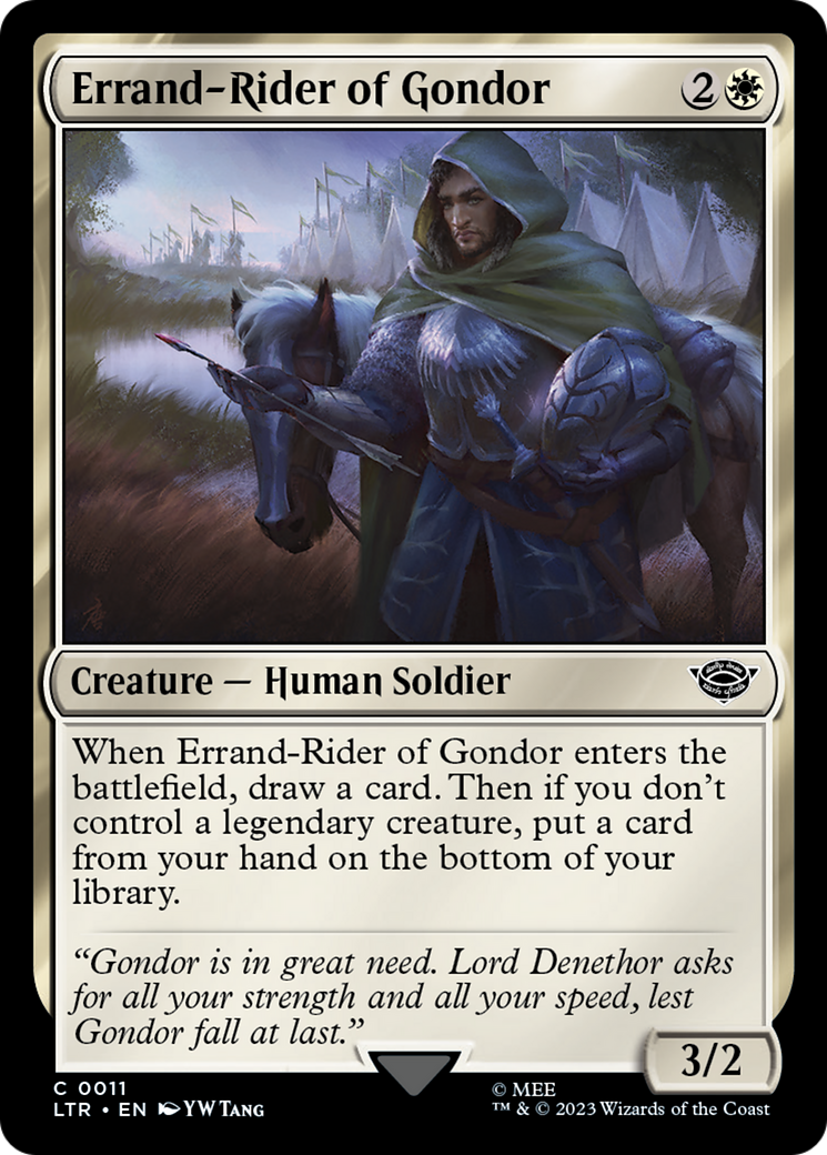 Image of Errand-Rider of Gondor (LTR-011) - The Lord of the Rings: Tales of Middle-earth Foil