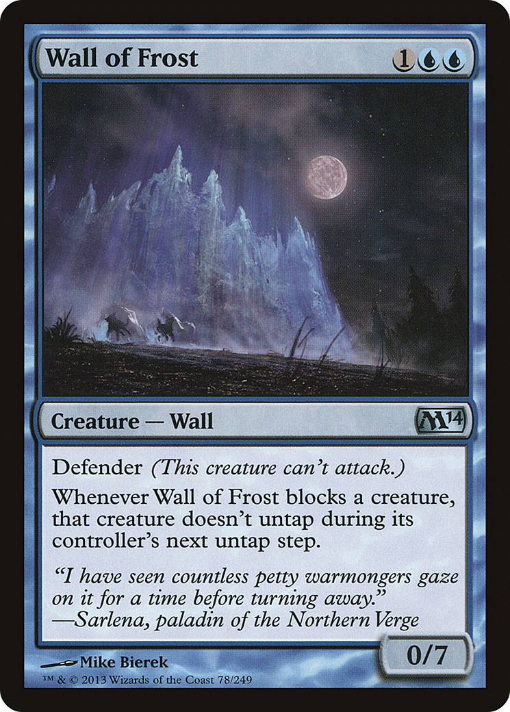 Image of Wall of Frost (M14-078) - Magic 2014