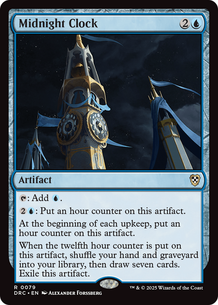 Image of Midnight Clock (DRC-079) - Commander: Aetherdrift