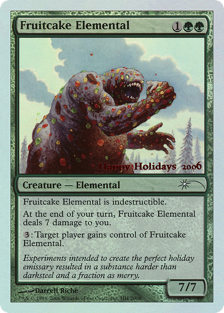 Image of Fruitcake Elemental (SPECIAL-2006) - Happy Holidays Foil