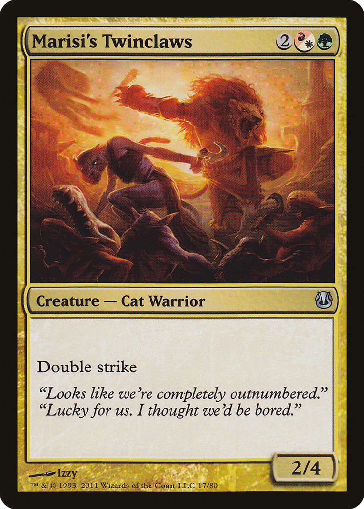 Image of Marisi's Twinclaws (DDH-017) - Duel Decks: Ajani vs. Nicol Bolas