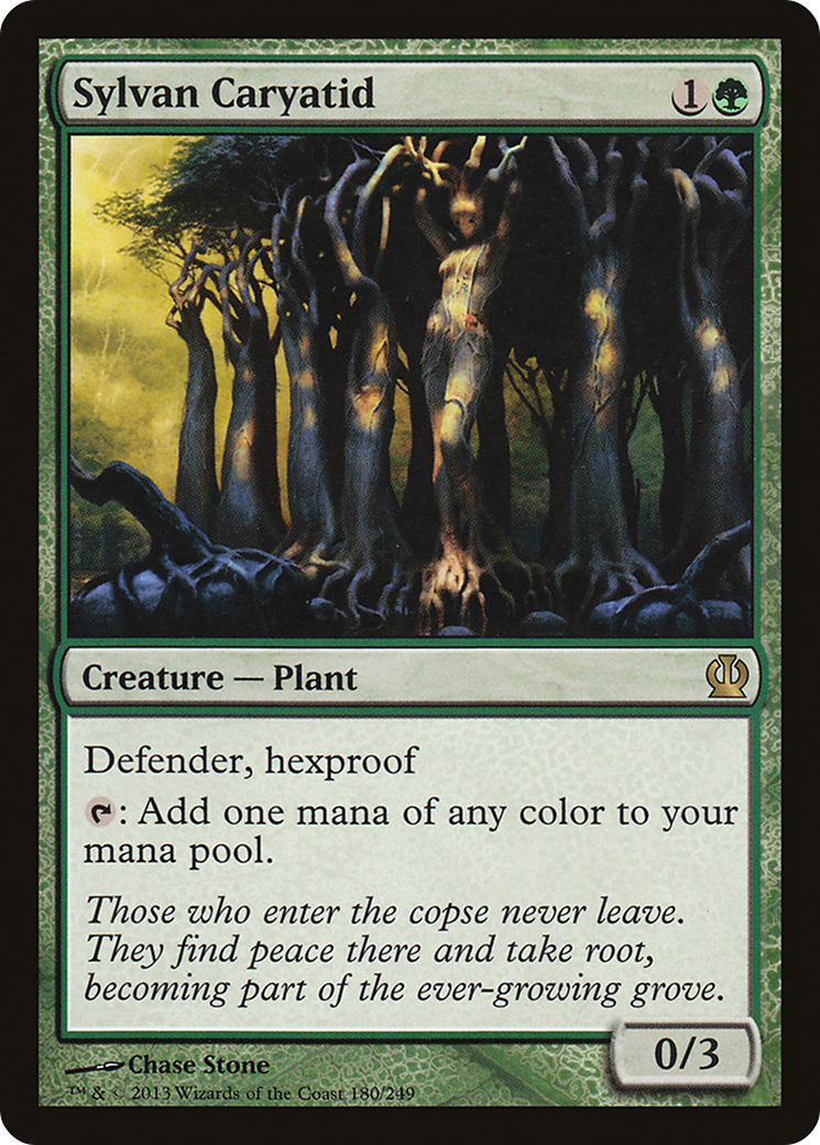 Image of Sylvan Caryatid (THS-180) - Theros Foil