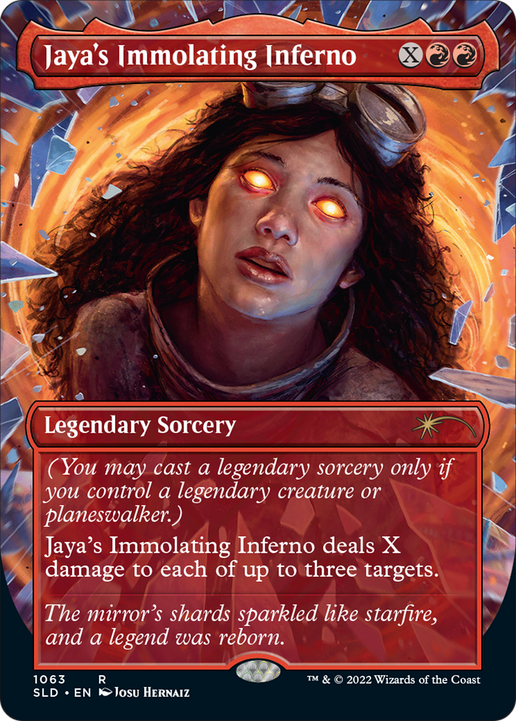 Image of Jaya's Immolating Inferno (SLD-1063) - Secret Lair Drop (Borderless) Foil