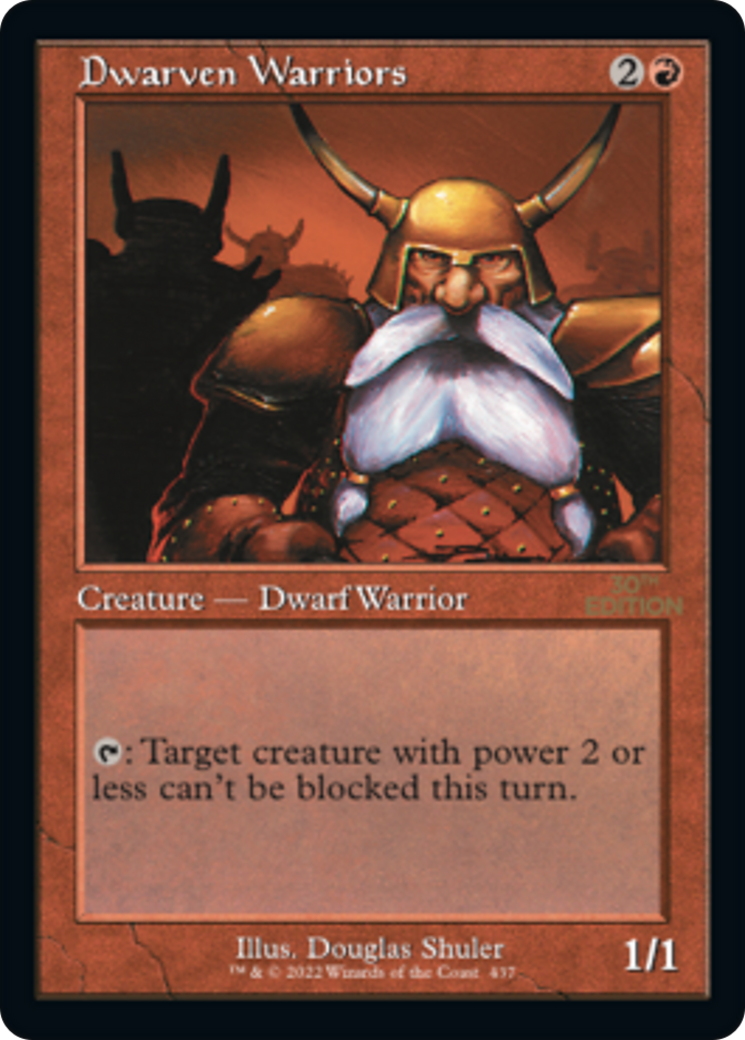 Image of Dwarven Warriors (Retro Frame) (30A-437) - 30th Anniversary Edition