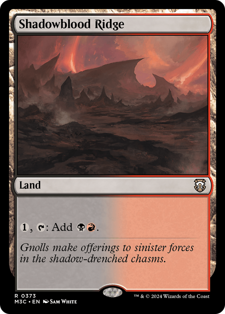 Image of Shadowblood Ridge (M3C-373) - Modern Horizons 3 Commander
