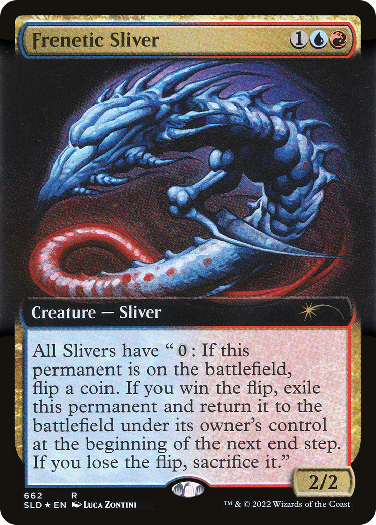 Image of Frenetic Sliver (Extended Art) (SLD-662) - Secret Lair Drop: (Extended Art) Foil