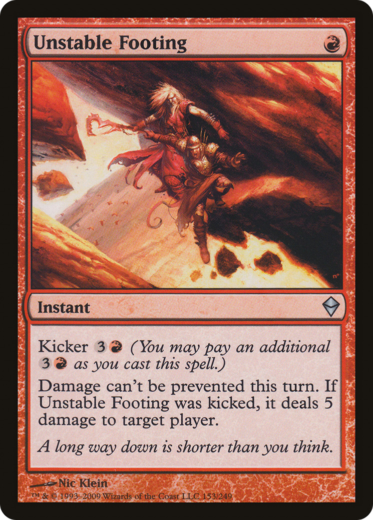 Image of Unstable Footing (ZEN-153) - Zendikar