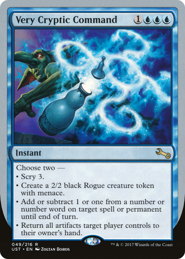 Image of Very Cryptic Command (F) (UST-049) - Unstable Foil