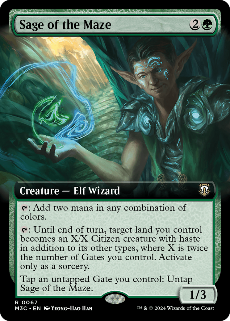 Image of Sage of the Maze (Extended Art) (M3C-067) - Modern Horizons 3 Commander: (Extended Art)