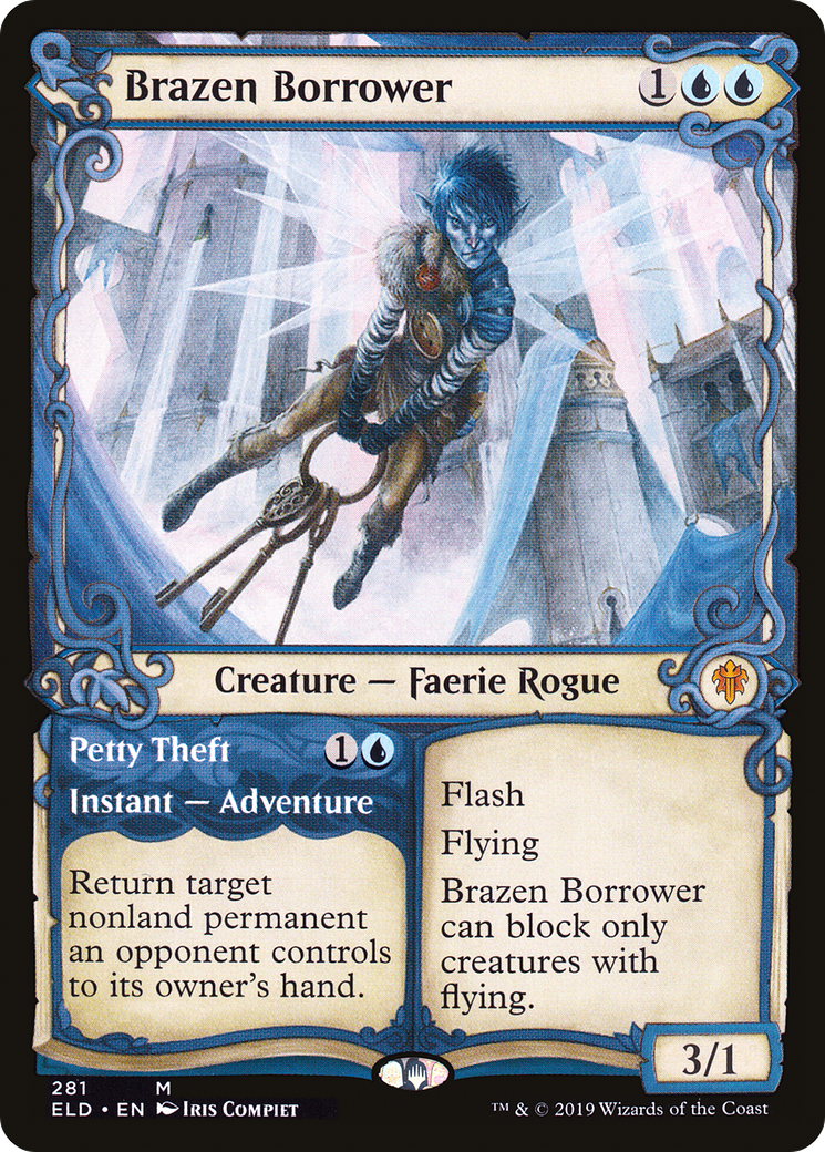 Image of Brazen Borrower (Showcase) (ELD-281) - Throne of Eldraine: (Showcase) Foil