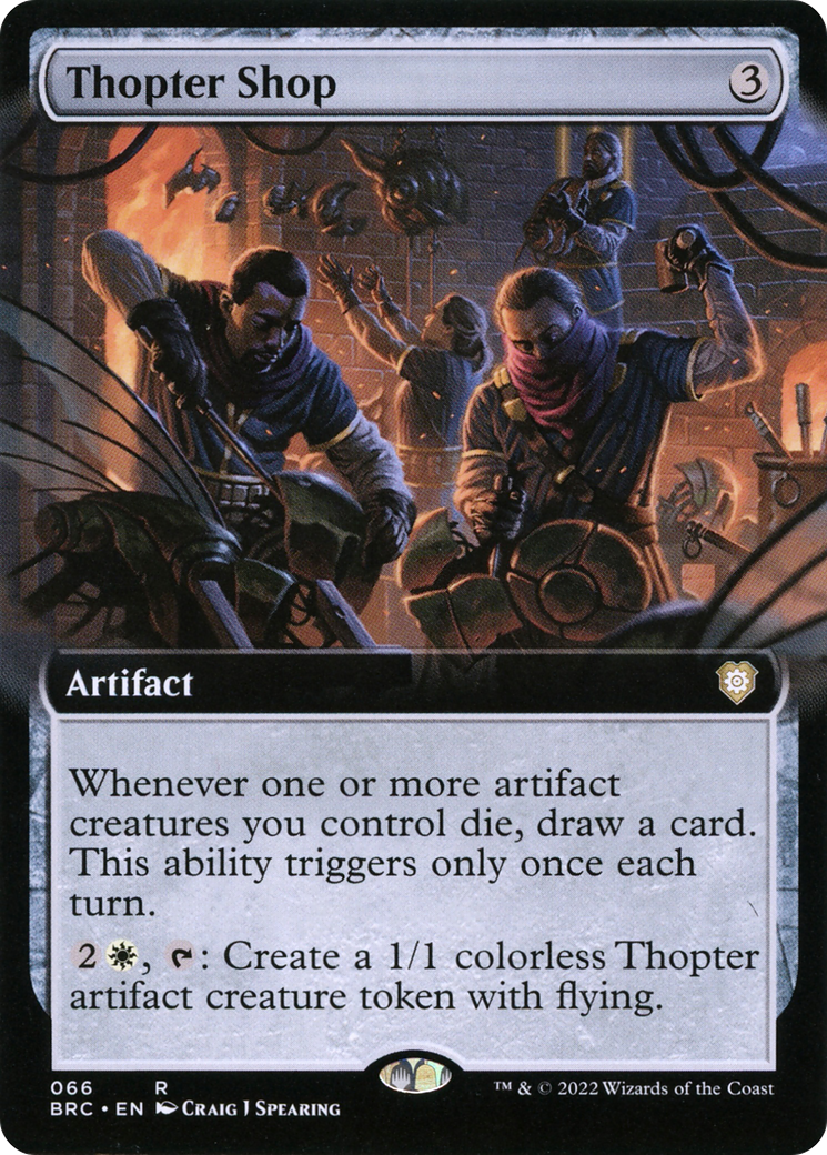 Image of Thopter Shop (Extended Art) (BRC-066) - The Brothers' War Commander: (Extended Art)