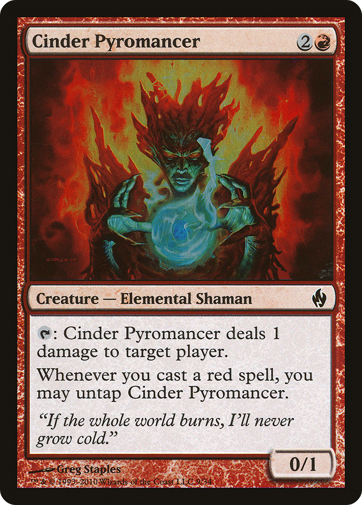 Image of Cinder Pyromancer (PD2-009) - Premium Deck Series: Fire and Lightning Foil