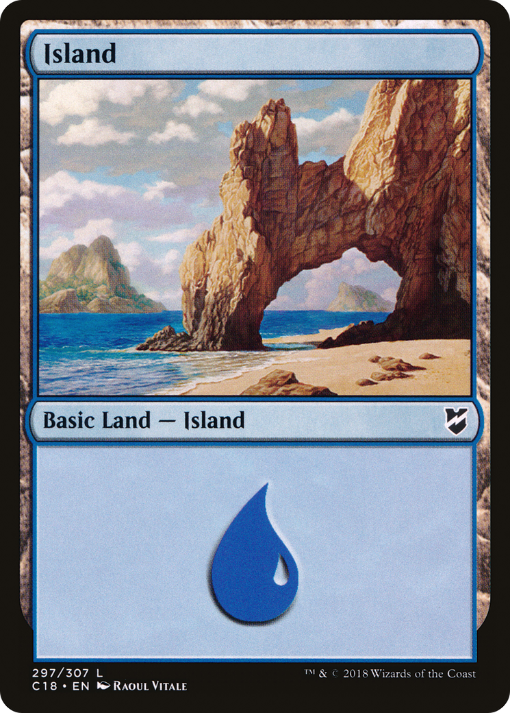 Image of Island (297) (C18-297) - Commander 2018