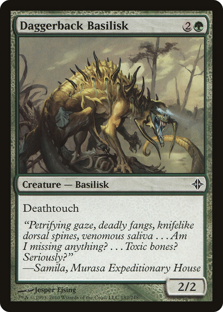 Image of Daggerback Basilisk (ROE-182) - Rise of the Eldrazi Foil