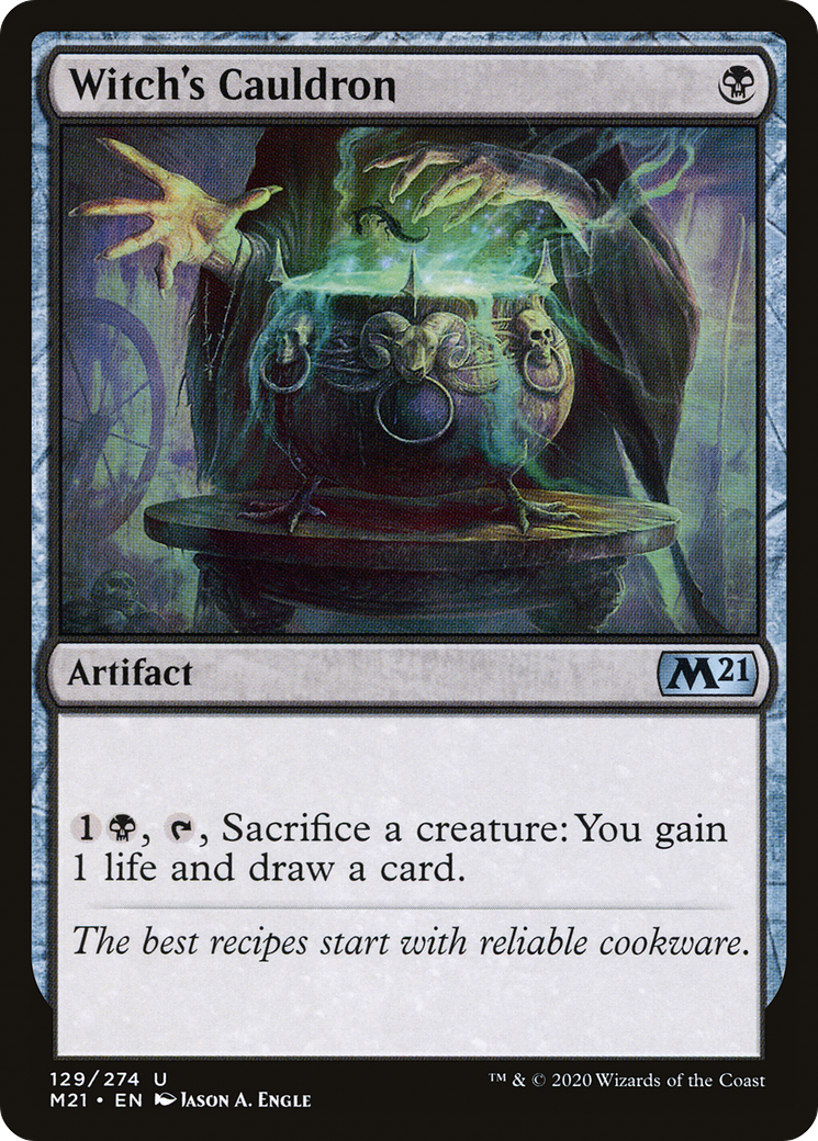 Image of Witch's Cauldron (M21-129) - Core Set 2021 Foil