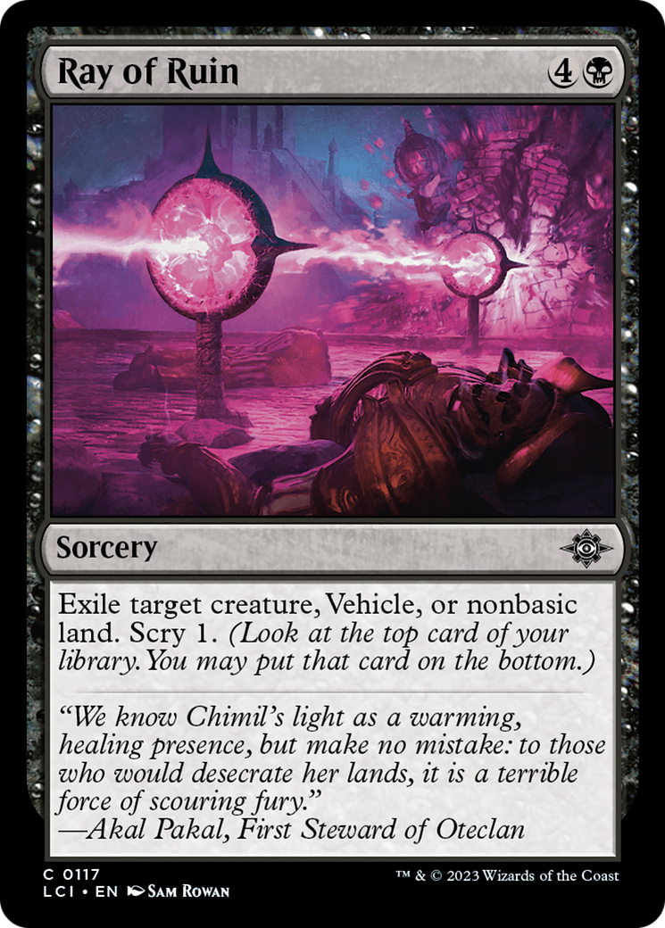 Image of Ray of Ruin (LCI-117) - The Lost Caverns of Ixalan Foil