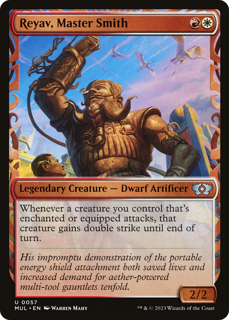 Image of Reyav, Master Smith (MUL-057) - Multiverse Legends: (Showcase) Foil