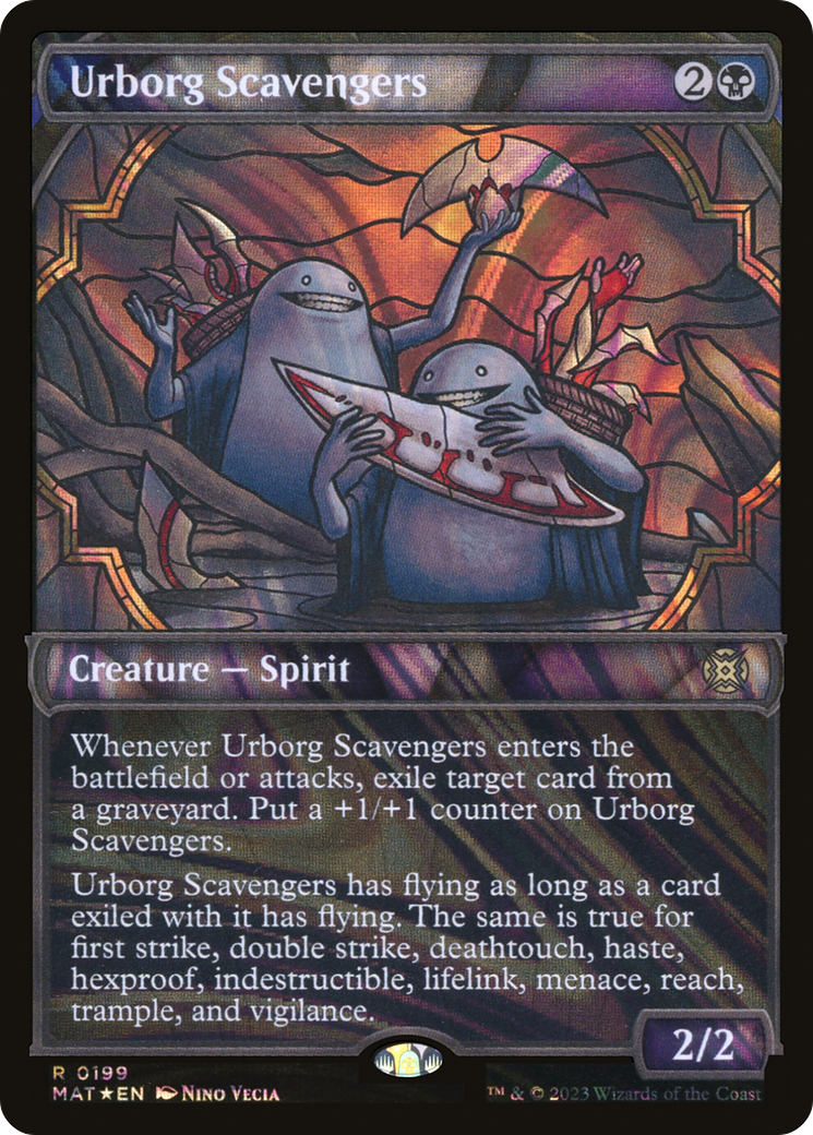 Image of Urborg Scavengers (Halo Foil) (MAT-199) - March of the Machine: The Aftermath: (Showcase) Foil