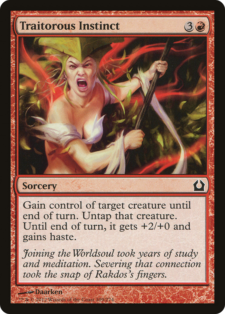 Image of Traitorous Instinct (RTR-109) - Return to Ravnica Foil