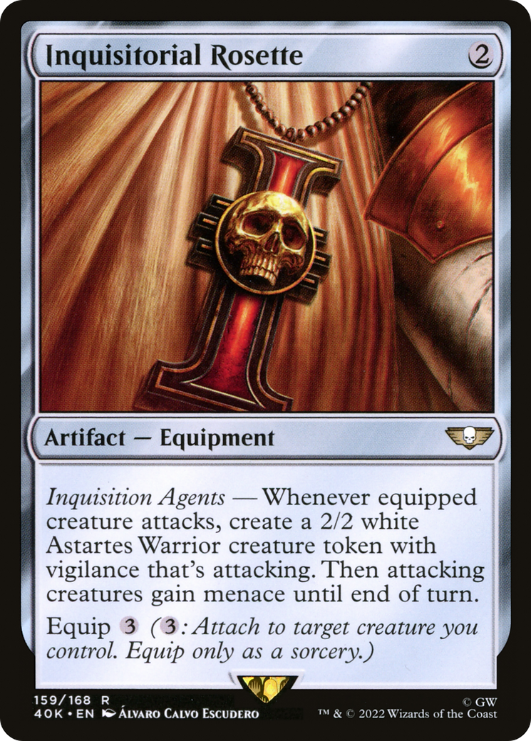 Image of Inquisitorial Rosette (40K-159) - Warhammer 40,000 Commander