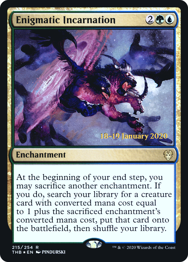 Image of Enigmatic Incarnation (PRE-215) - Theros Beyond Death Promos Foil