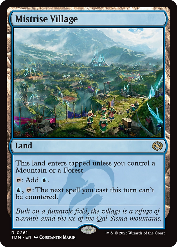 Image of Mistrise Village (TDM-261) - Tarkir: Dragonstorm