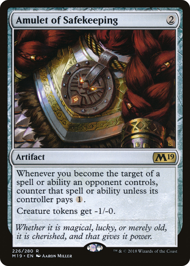 Image of Amulet of Safekeeping (M19-226) - Core Set 2019