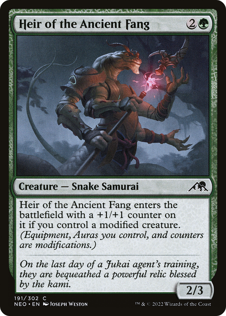 Image of Heir of the Ancient Fang (NEO-191) - Kamigawa: Neon Dynasty