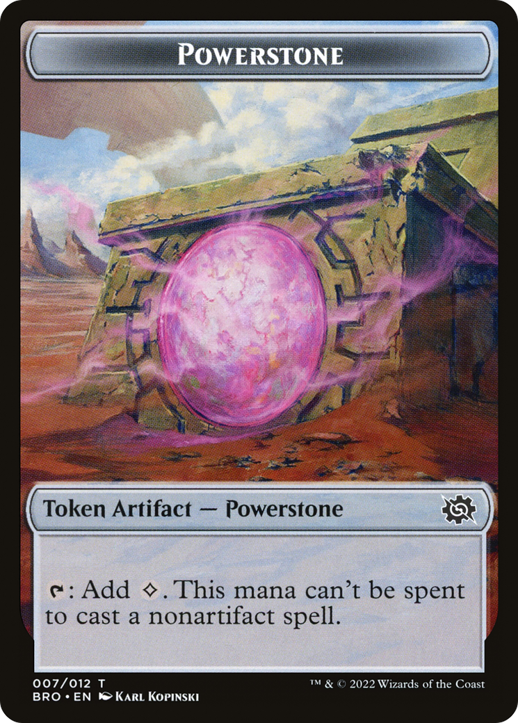 Image of Powerstone (TBRO-007) - The Brothers' War Tokens
